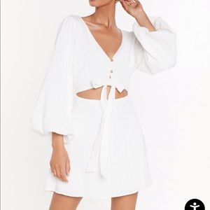 Nasty Gal white dress